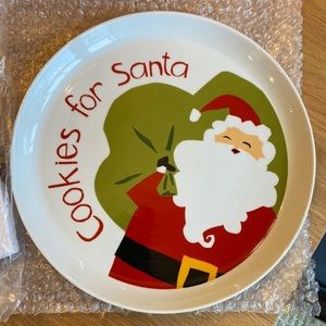 New Crate &Barrel Cookies for Santa plate